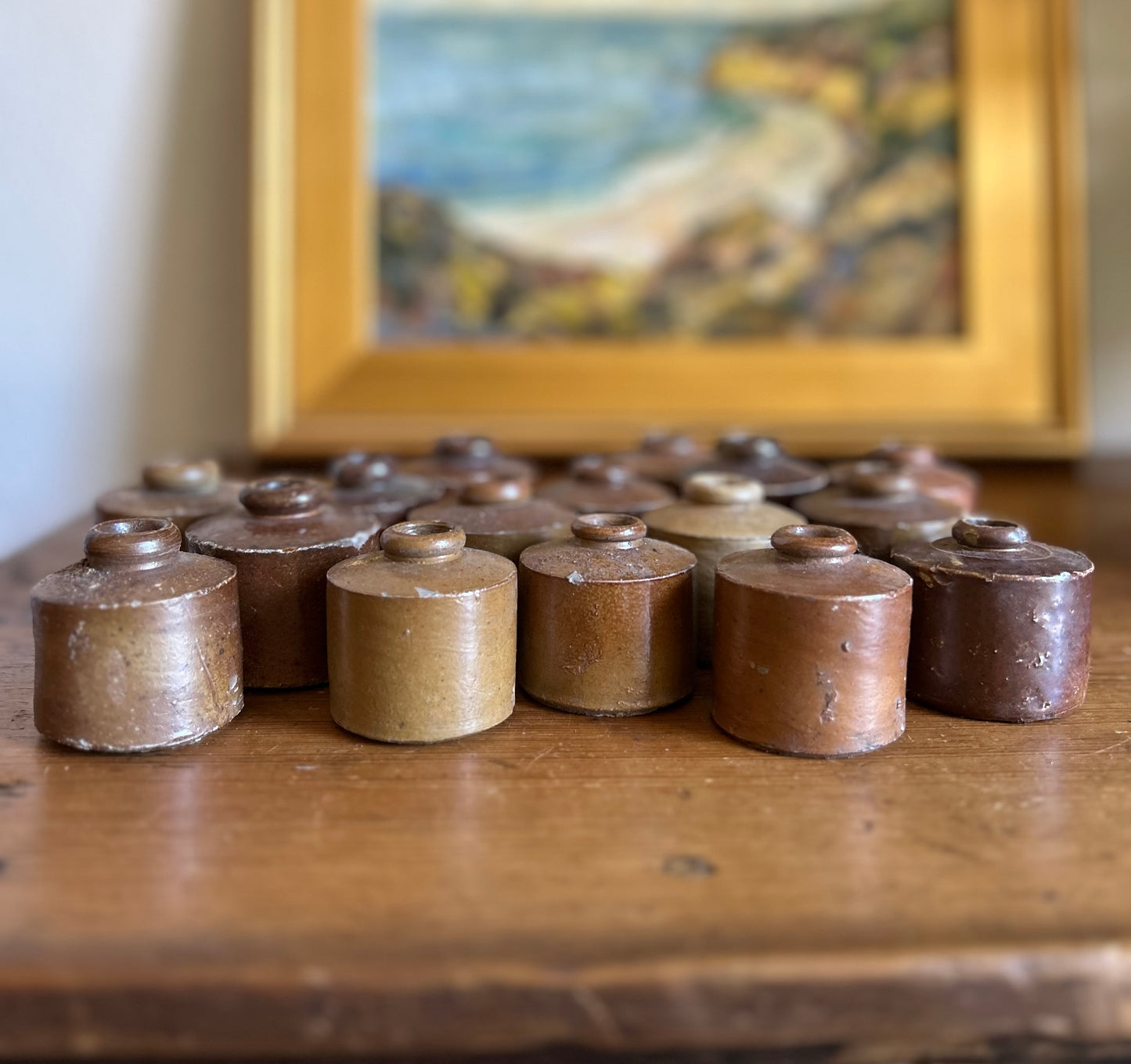 2” 1800s Porkpie Ink Pot from UK