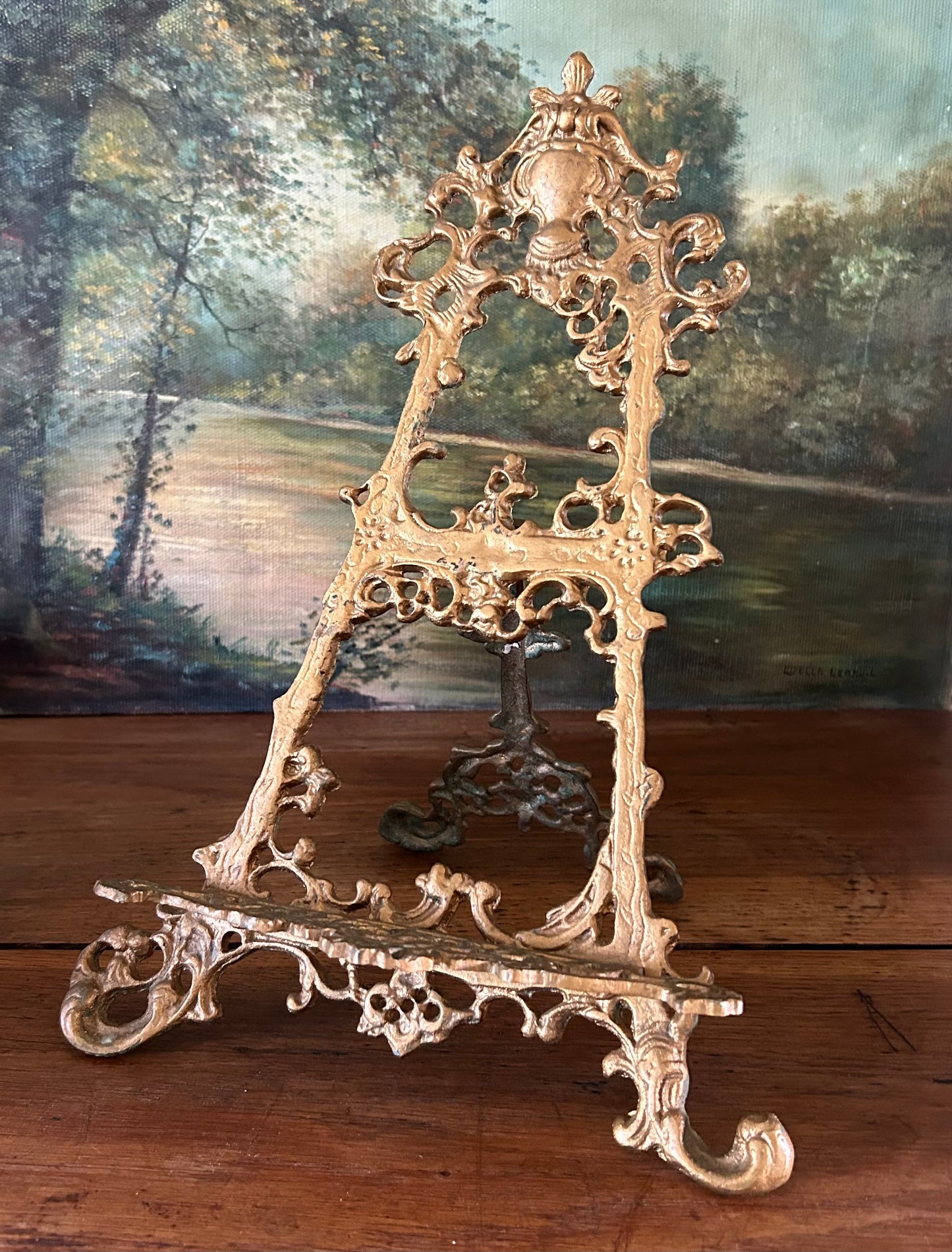 Solid Brass Easel 14” H