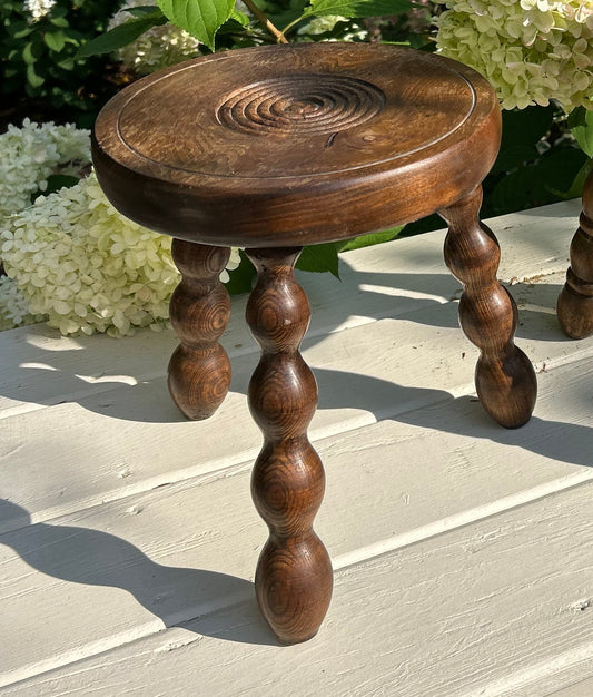 France - 10' x 10.5' H Wood Tripod Stool