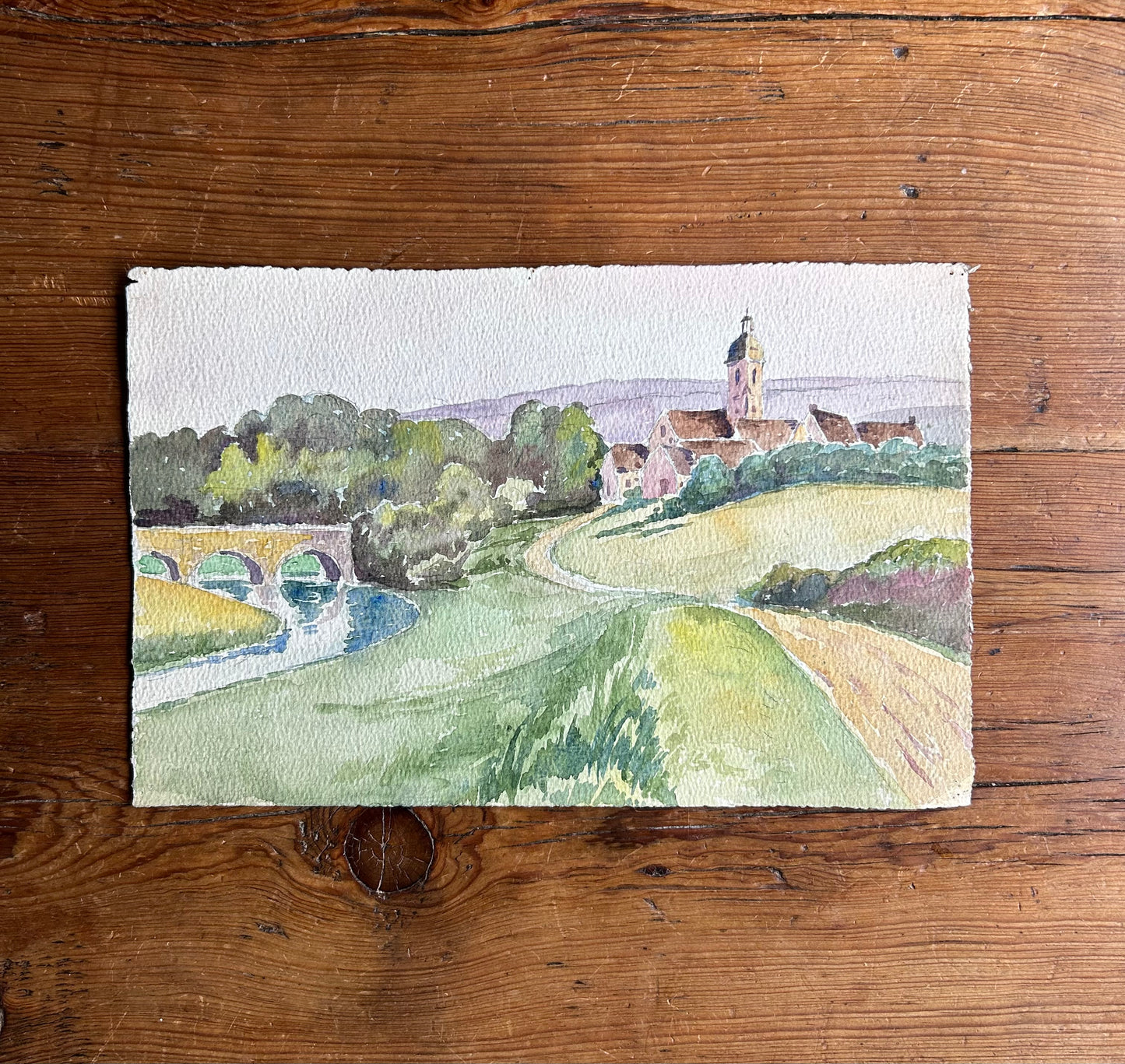 Paris- Antique Watercolor 6.5 x 10