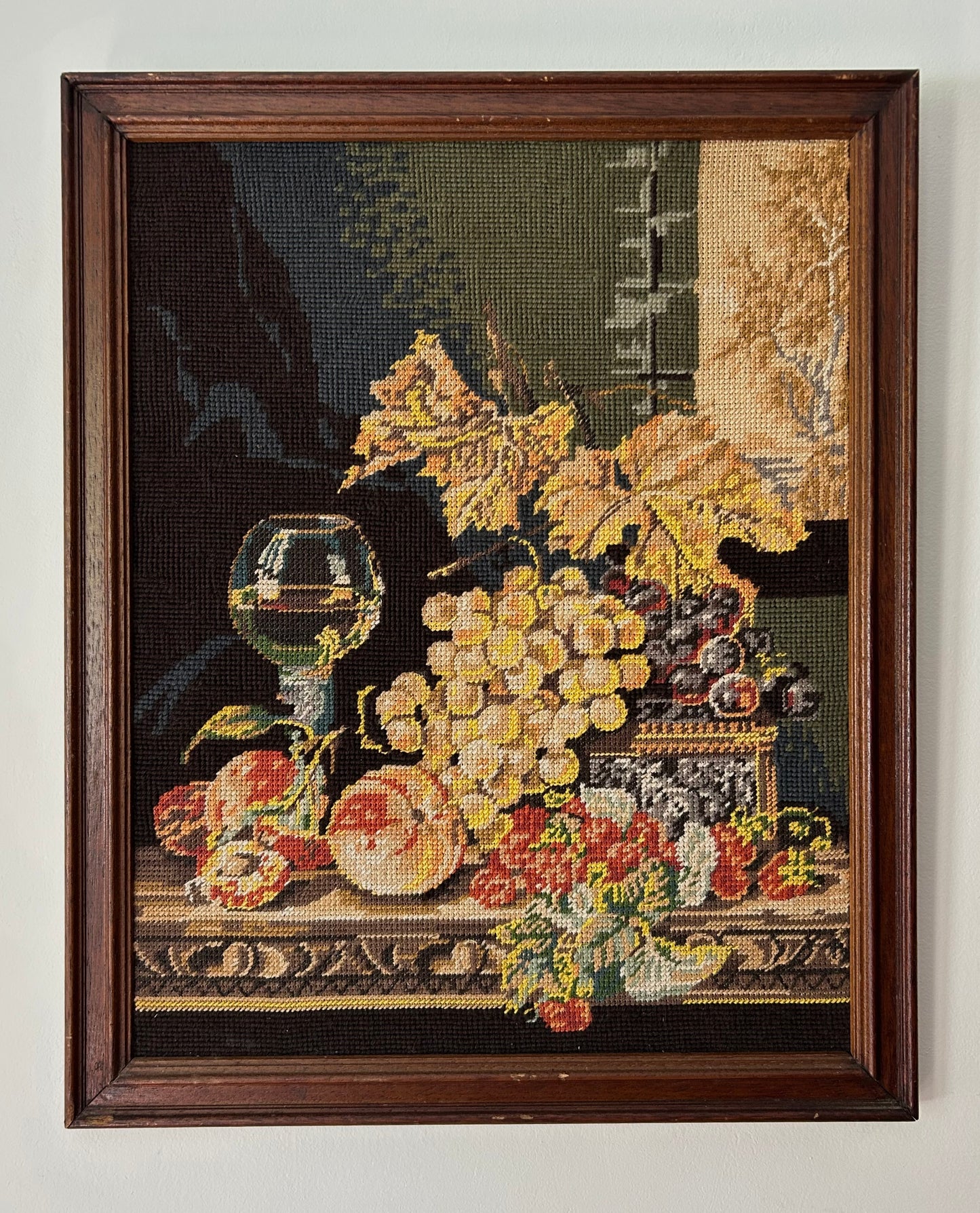 Paris-16” x 20” Vintage Needlepoint