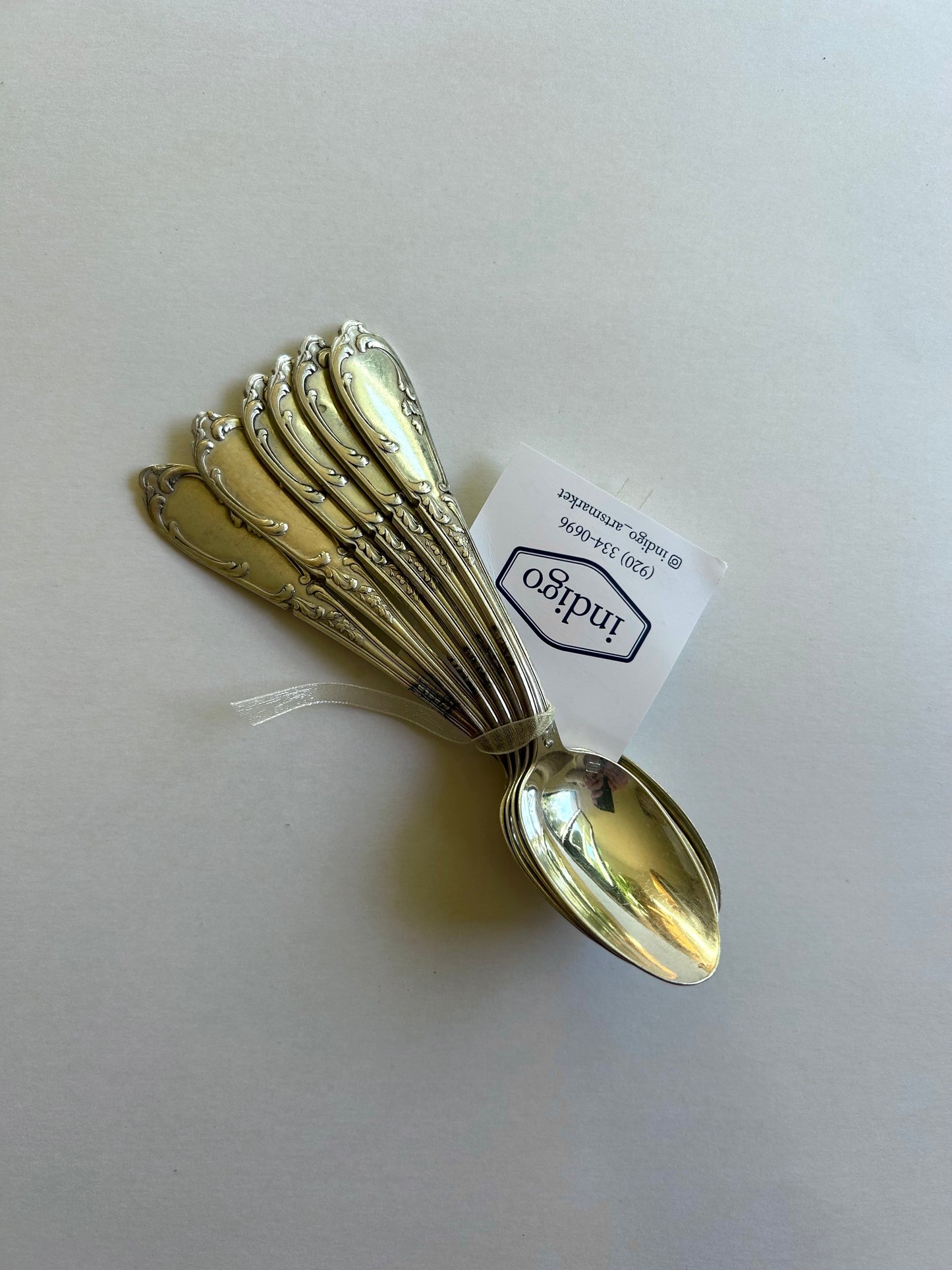 Paris - Set of 6 Silverplate Teaspoons