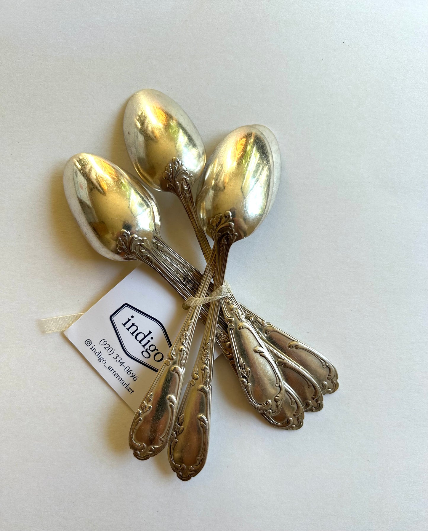 Paris - Set of 6 Silverplate Teaspoons