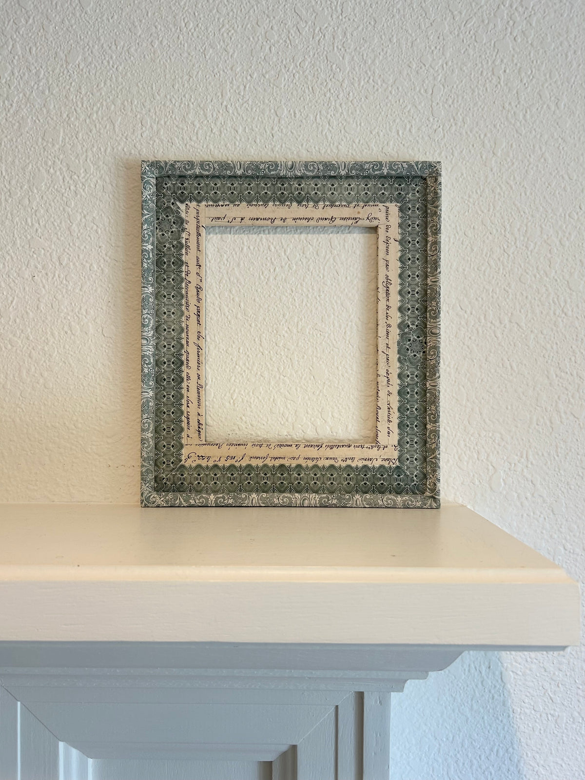 Provence - 10” x 12” approx opening 6” x 7” Decoupage Frame