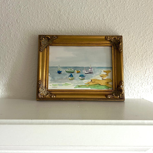 Paris - 7” x 9” Boats in the Bay