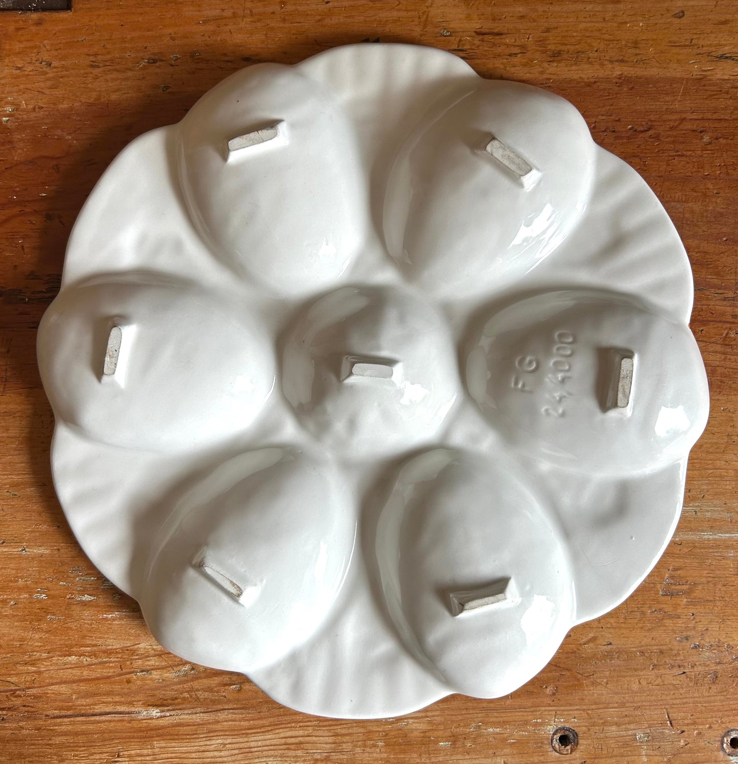 Paris - Rare French Majolica Fish Oyster Plate