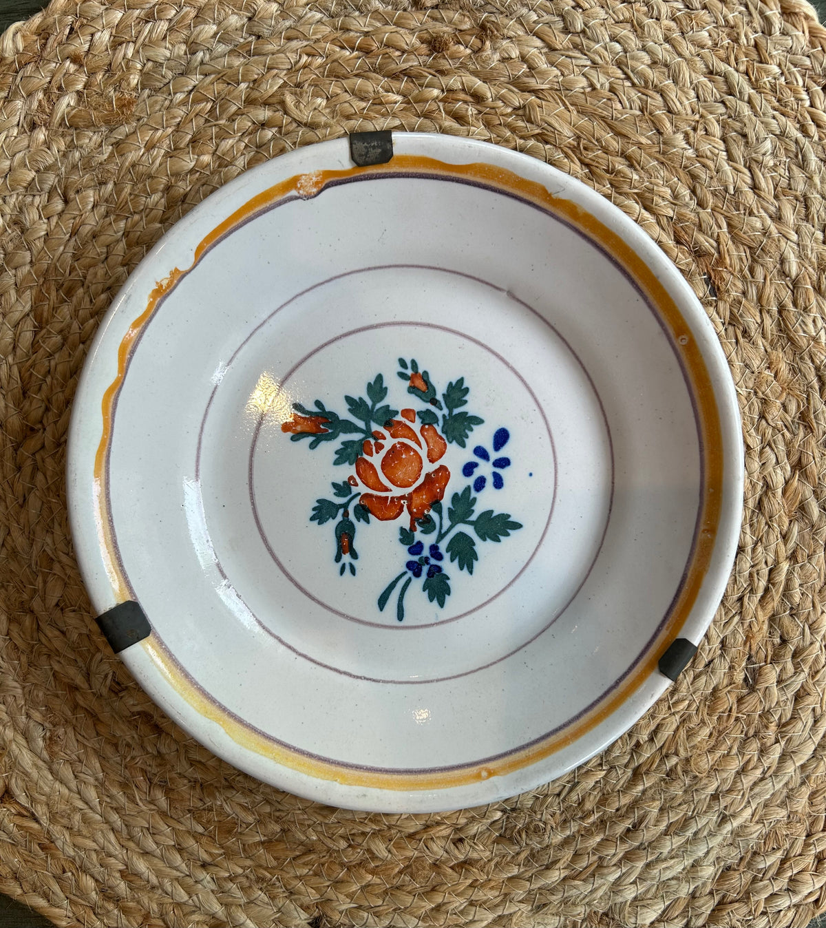 Provence - 7.5” Antique French Faience Plate