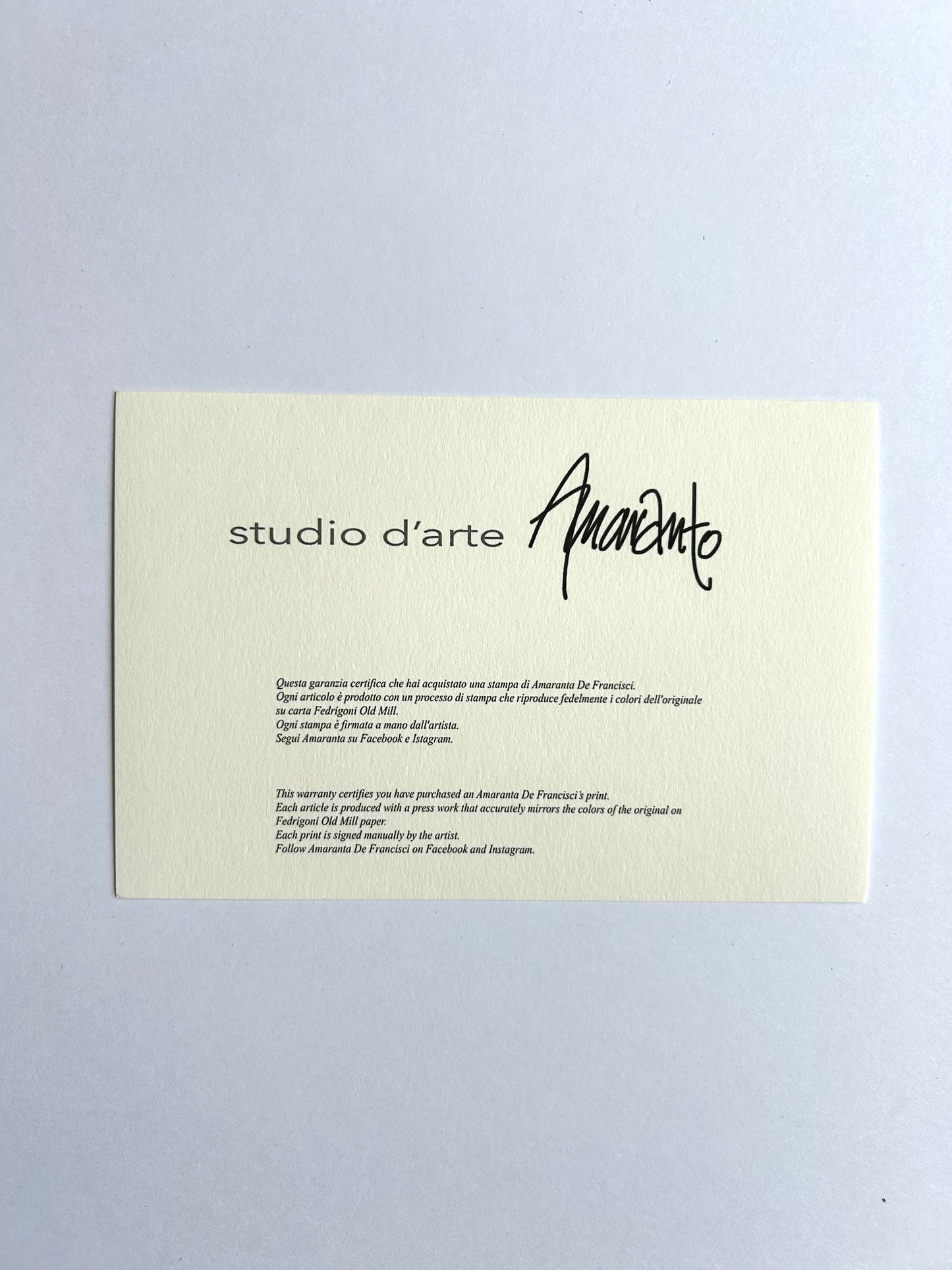 Amaranta De Francisci Signed Prints