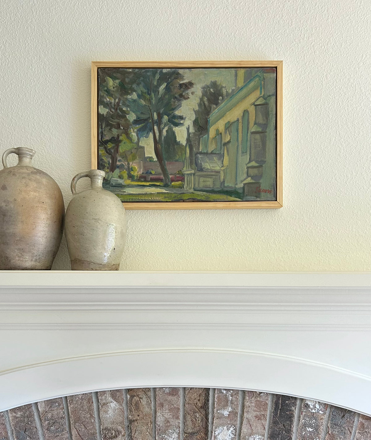 Paris - 15” x 20” Oil on Canvas, Custom Wood Frame