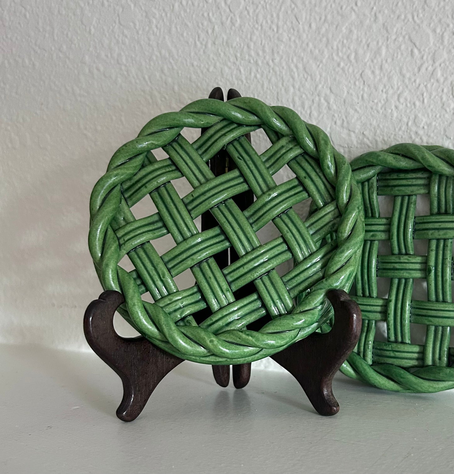 Paris - 5” Woven Ceramic Coaster from Vallauris