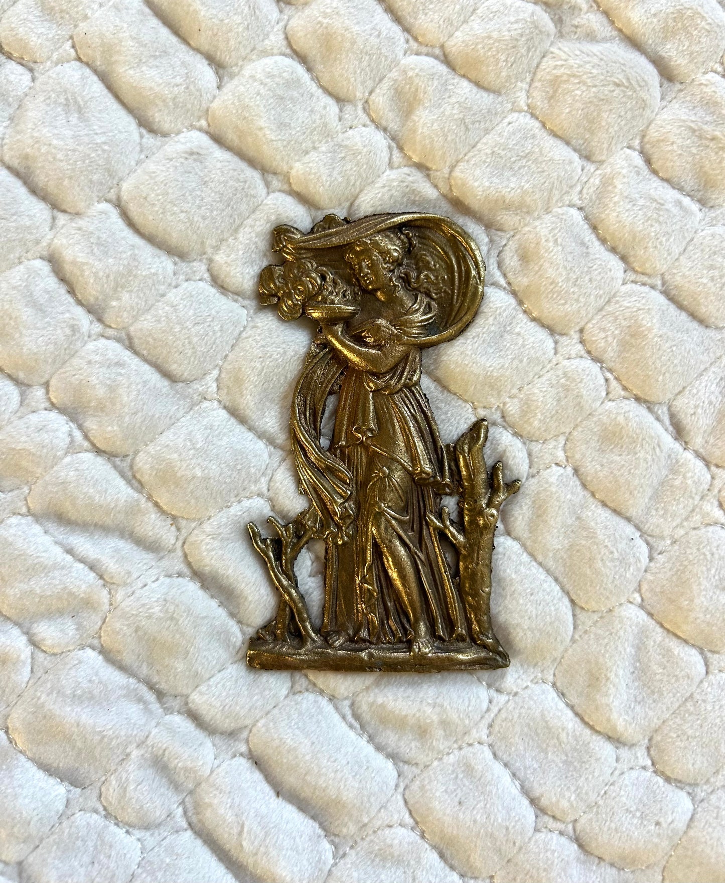 3.5” x 2” French Figural Escutcheon