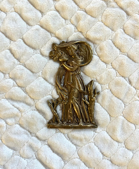3.5” x 2” French Figural Escutcheon