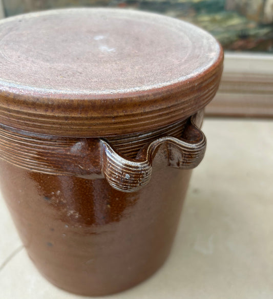 Paris - 5” x 6” H French Confit pot with lid