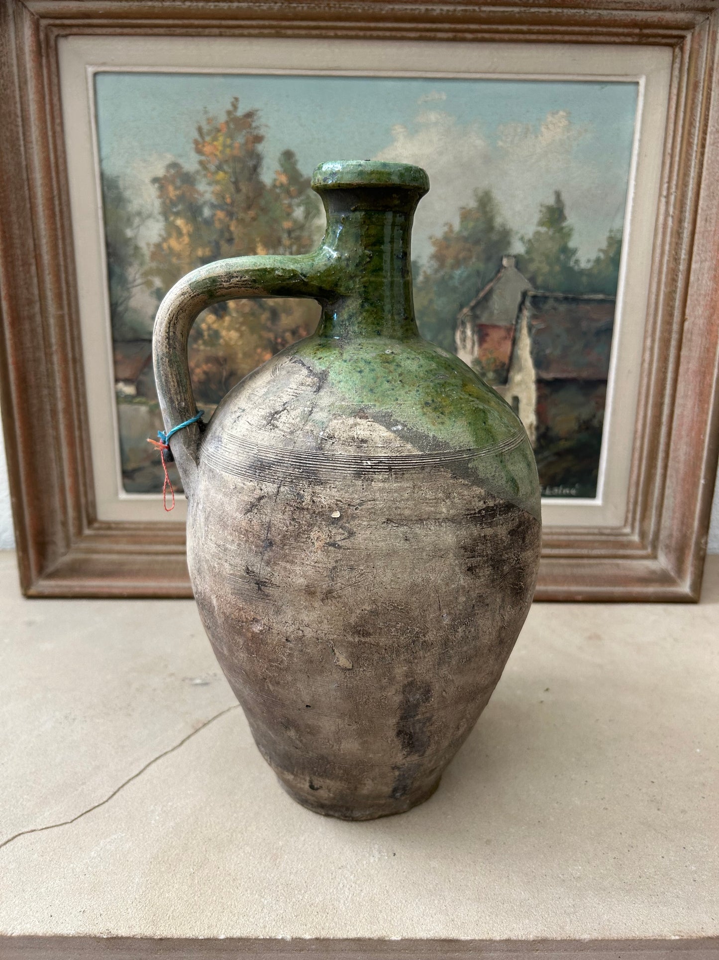 Paris - 12.5” x 6” 1850s French Oil Jug