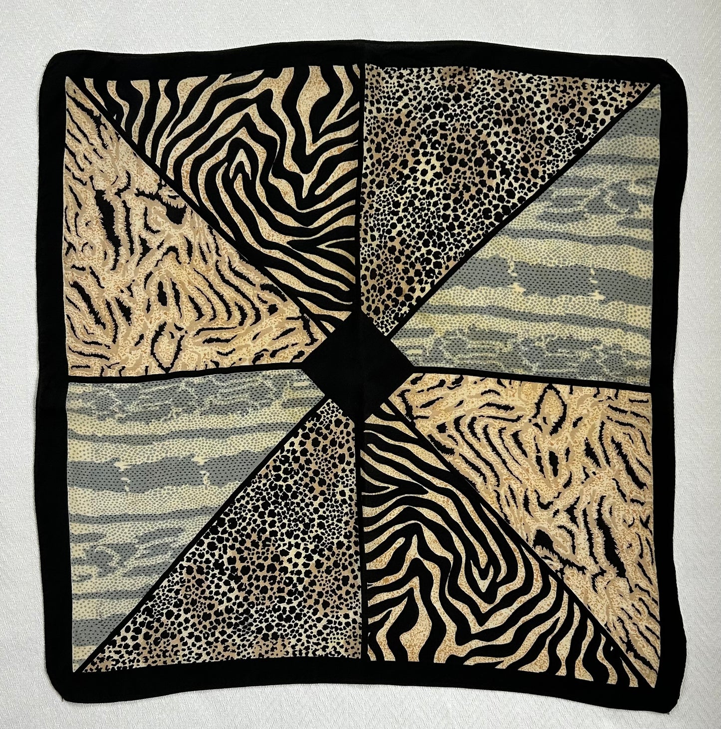 Paris - 20” x 20” Silk Scarf Chic Animal Print Designs