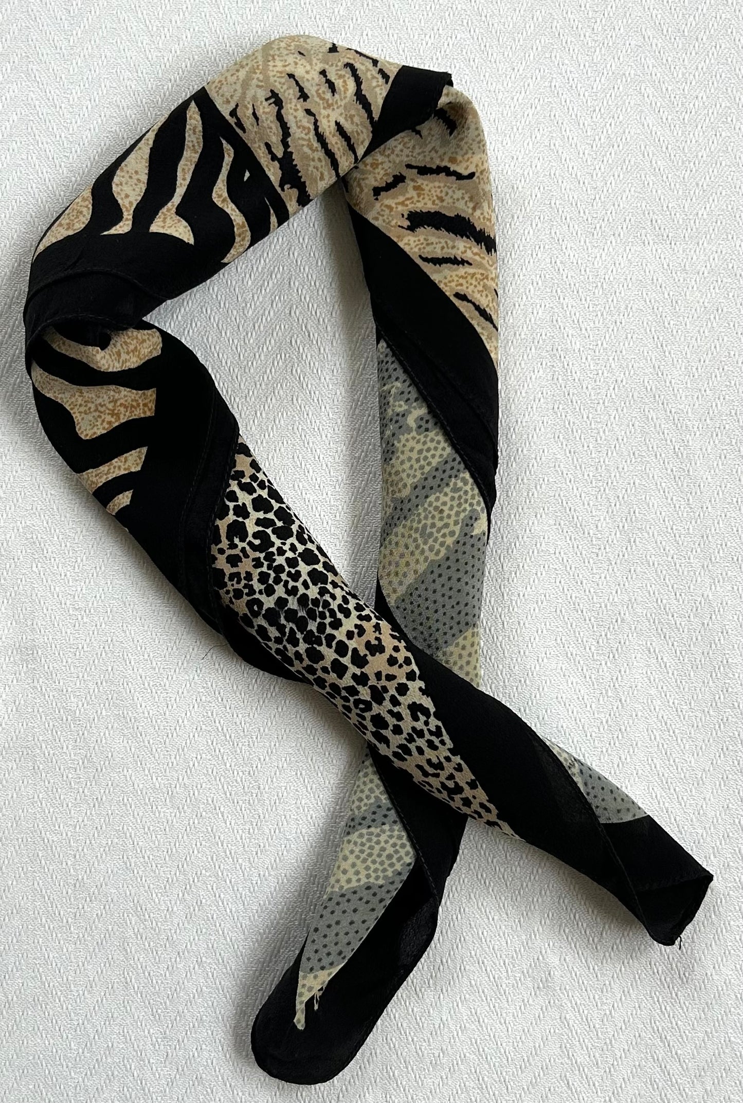 Paris - 20” x 20” Silk Scarf Chic Animal Print Designs