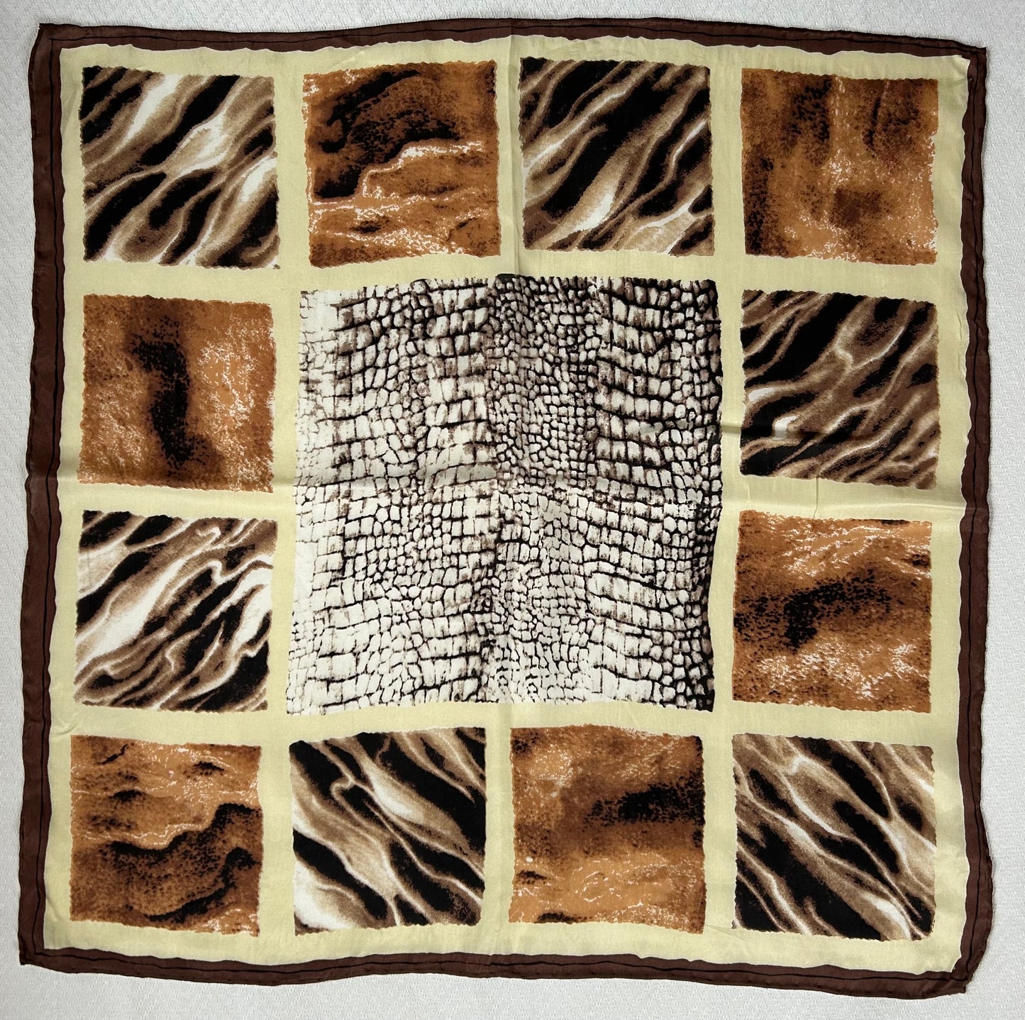 Paris - 20” x 20” Silk Scarf Chic Animal Print Designs