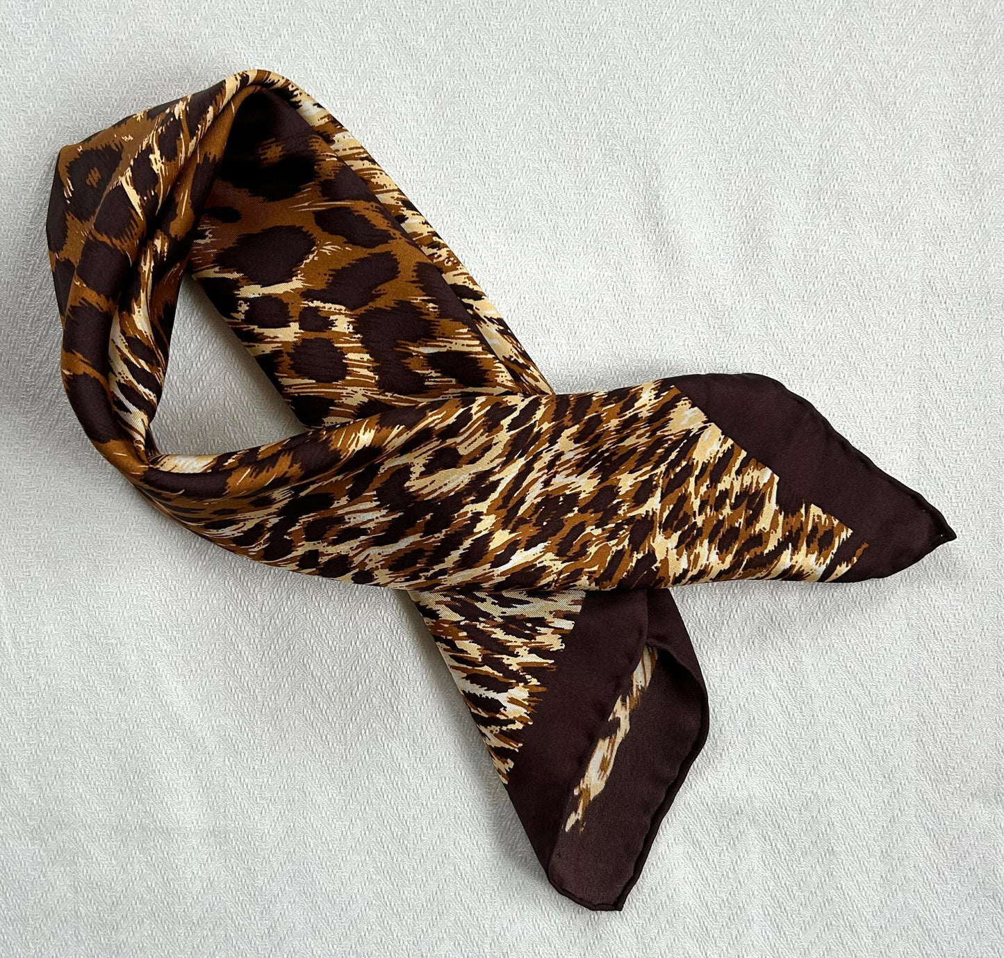 Paris - 20” x 20” Silk Scarf Chic Animal Print Designs