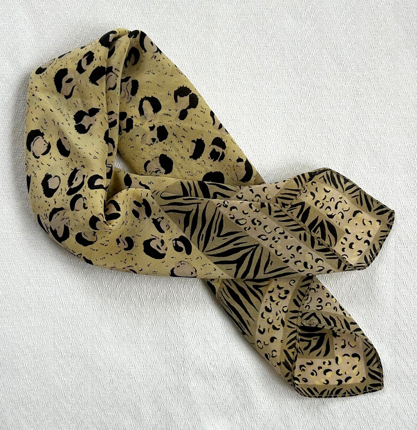 Paris - 20” x 20” Silk Scarf Chic Animal Print Designs