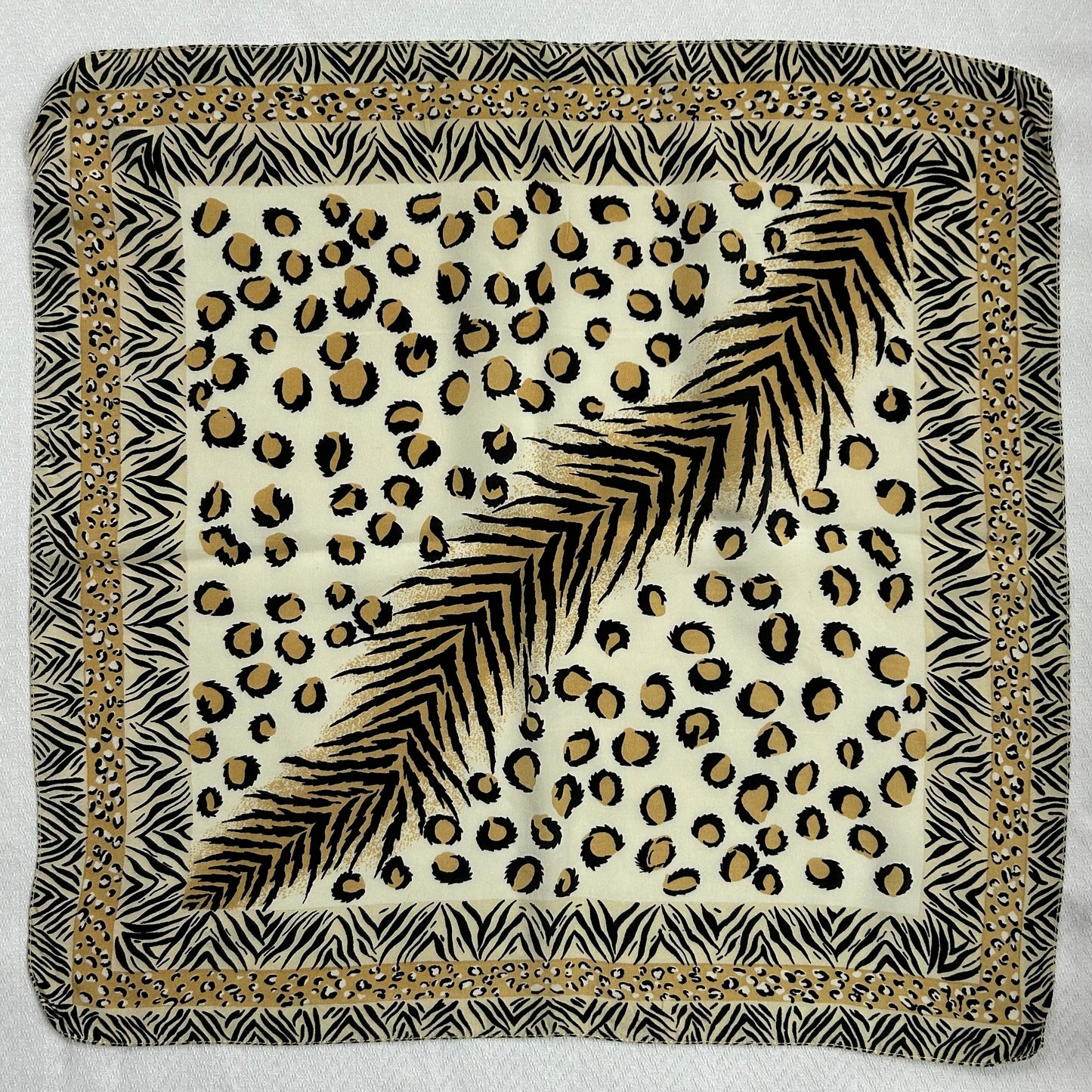 Paris - 20” x 20” Silk Scarf Chic Animal Print Designs