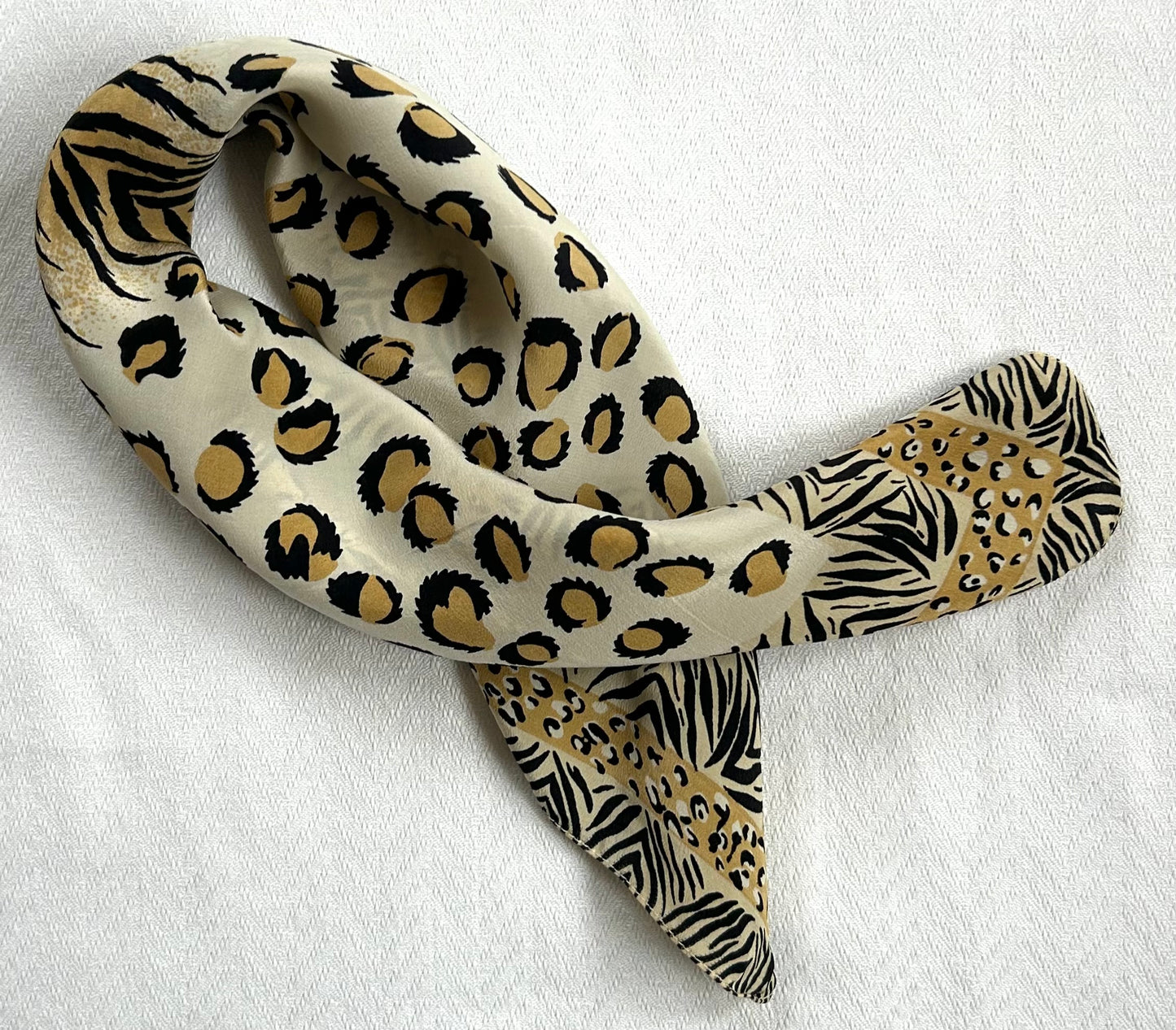 Paris - 20” x 20” Silk Scarf Chic Animal Print Designs