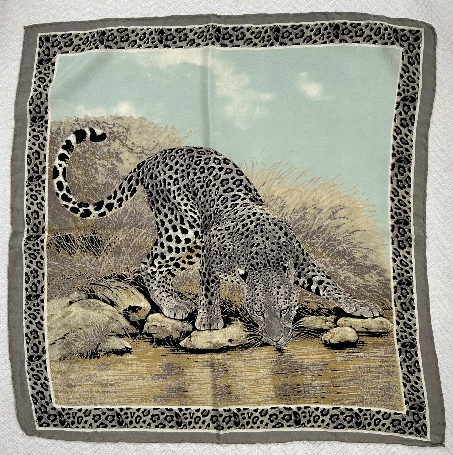 Paris - 20” x 20” Silk Scarf Chic Animal Print Designs