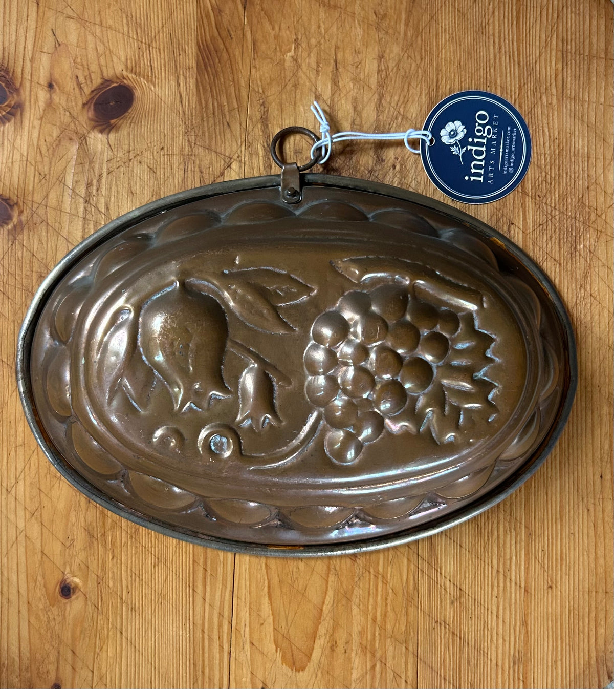 Provence 12” x 8” oval copper mold tulip