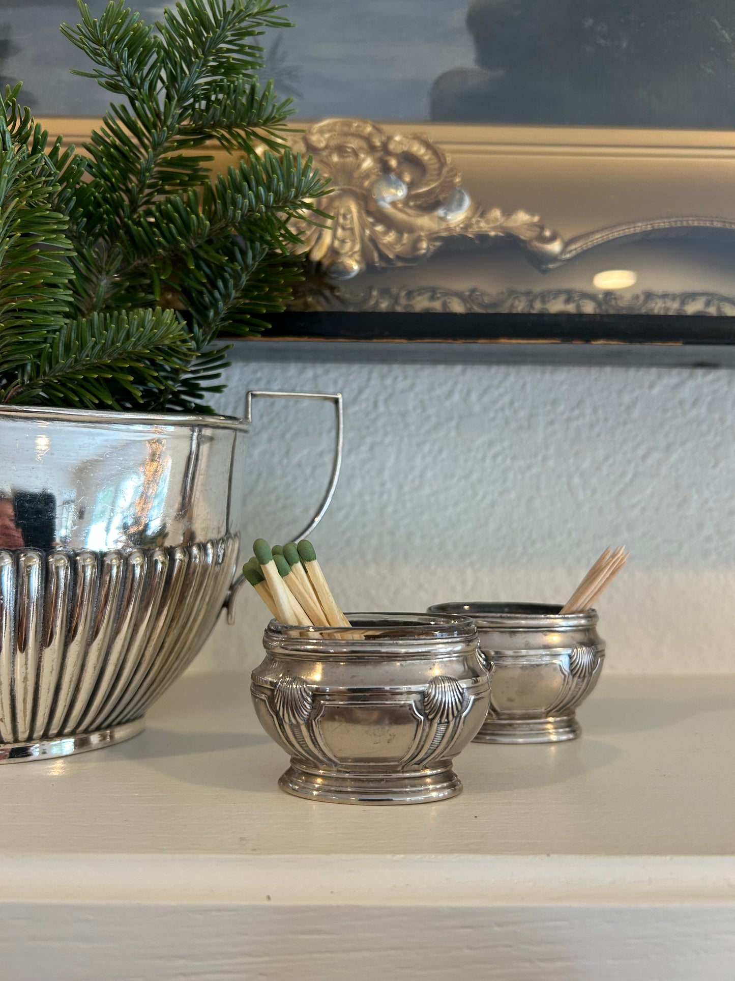 Paris - 2” x 1” x 1.5” Silverplate Salt Wells