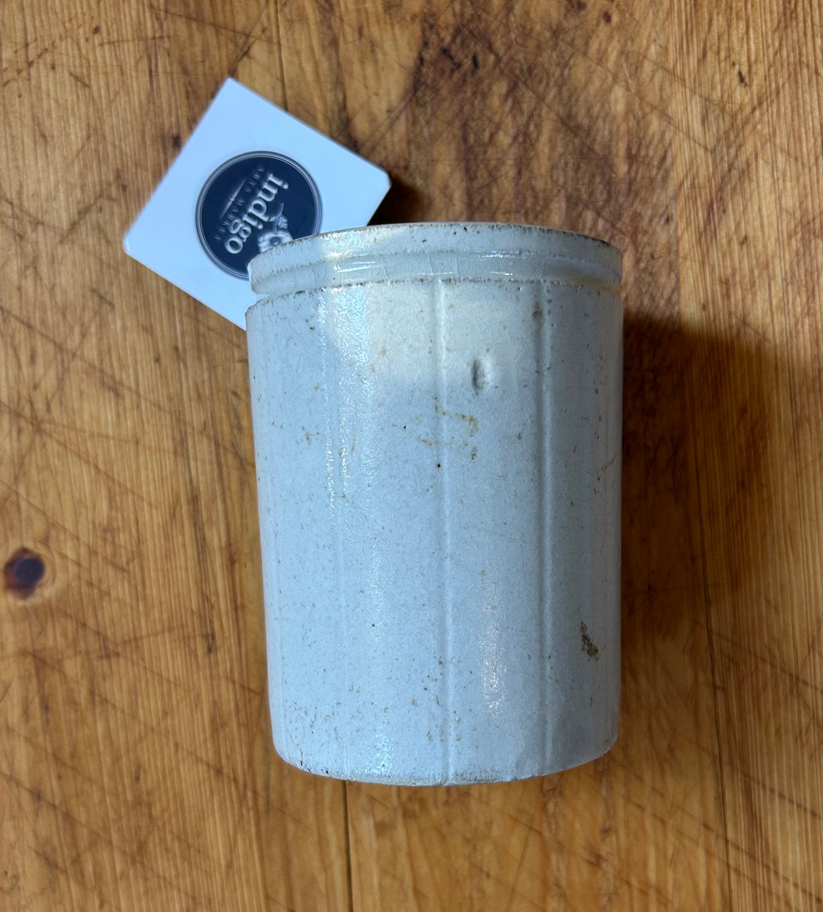 3” x 4” H Antique English Marmalade Jar