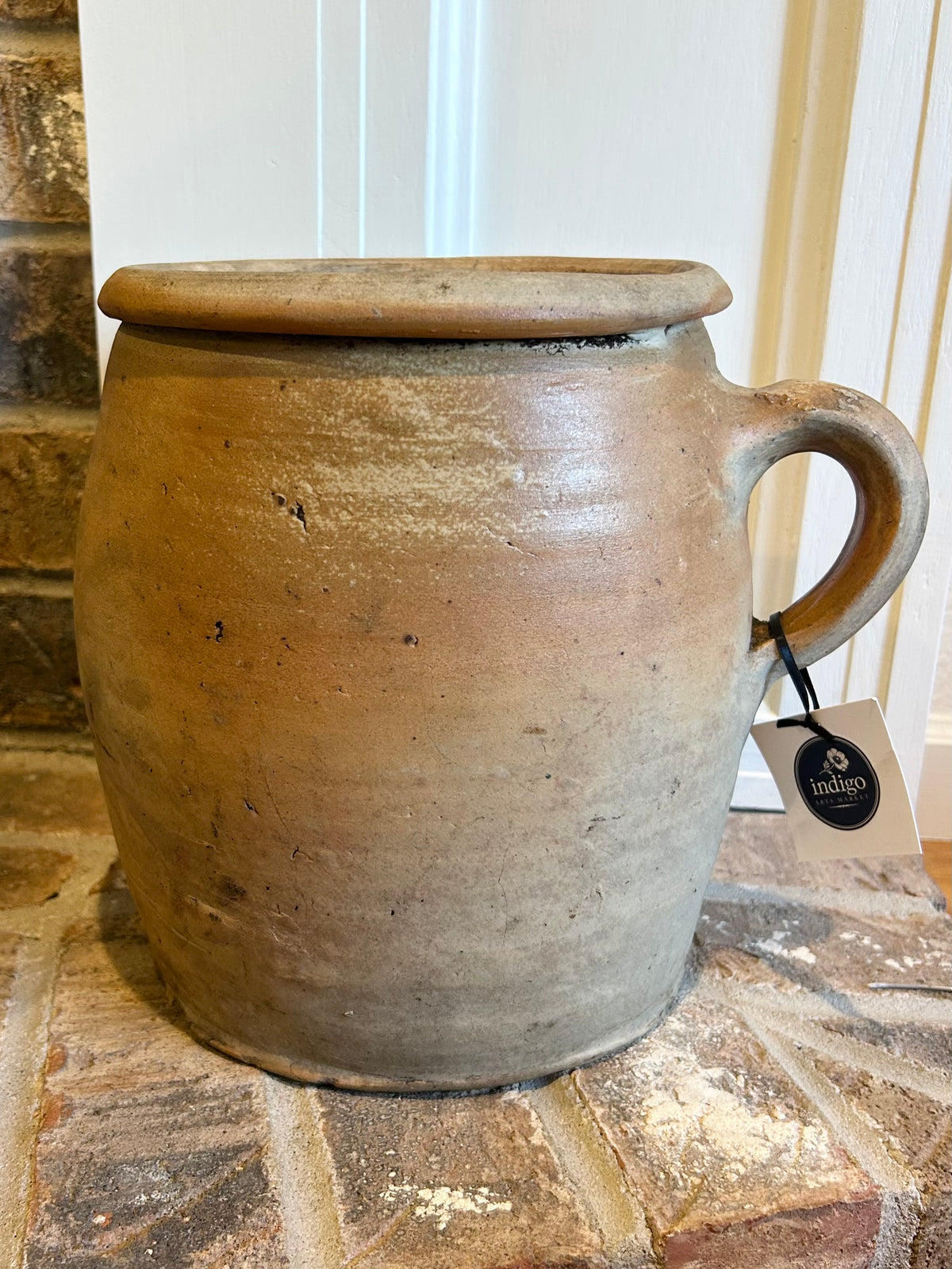 10” x 9” W Antique French Earthenware